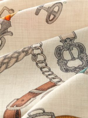 Châle 140 Chevaux Déchaînés, Vue: Vue détaillée, detail, vue 3 sur 3
