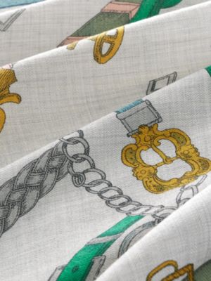 Châle 140 Chevaux Déchaînés, Vue: Vue détaillée, detail, vue 3 sur 3