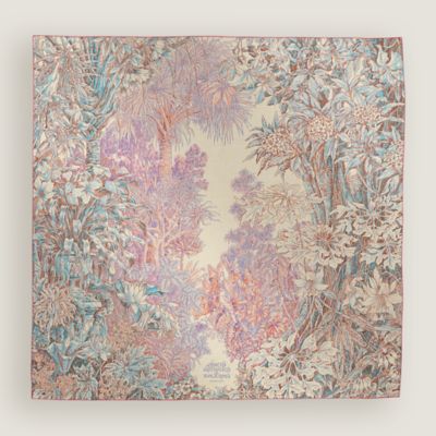 カレジェアン カシミヤシルク 《パレルモの植物園にて》 - マロン  