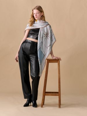 A Toute Berline&nbsp;! shawl 140, View: Worn, worn, view 2 of 3