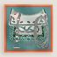 Montura de Gaucho shawl 140, ardoise clair/corail/vert