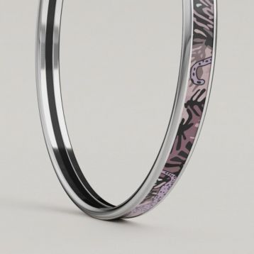 HERMES　バングル　紫　ブレスレット　パープル　シルバー金具　エルメス 楽天市場】【エルメス】Hermes クリッククラックPM クリックH