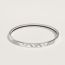 Les Cles bangle, orfèvre gris platine/blanc