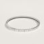 Les Cles bangle, orfèvre gris platine/blanc
