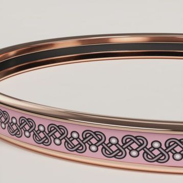 Petits Coeurs bangle - Orange | Hermès USA