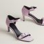 Judy 70 sandal, violet pétale