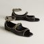 Kristen sandal, noir/jaune Malawi
