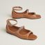 Kristen sandal, marron alezan/beige perlino