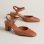 Escarpins Kamilla 60, marron alezan/beige perlino