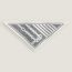 Coaching double face triangle scarf, gris flanelle/ivoire