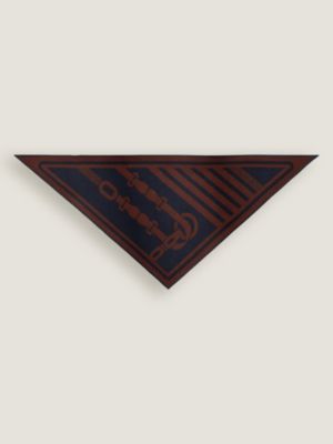 Coaching double face triangle scarf