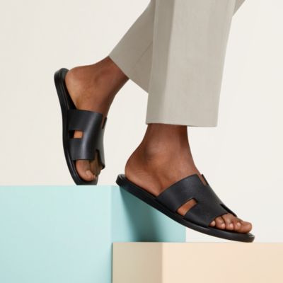 HERMES エルメス ビーチ サンダル スリッパ ロゴ ネイビー リゾート  