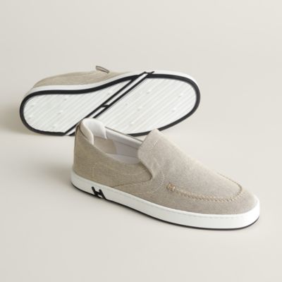 【HERMES】Hermes Paris ラム × キャンパス スニーカー スニーカー 《キディ》 | Hermès - エルメス-公式サイト