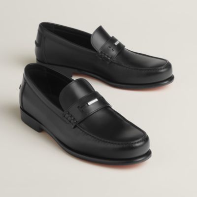 HERMES 黒 レザー ドレスシューズサイズ41