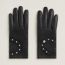 Lucky gloves, noir/noir