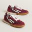 Tenis Jet, rose lie de vin/blanc