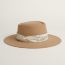 Louise Candy Libris hat, beige camel/blanc lotus