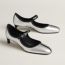 Escarpim Lilibeth 40, argent/noir