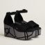 Luminous 35 sandal, noir/cristal