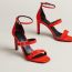 Sandales Liv 90, rouge grenadine