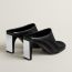 Mules Lina 80, noir