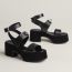 Lola 35 sandal, noir