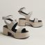 Lola 35 sandal, beige galet