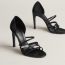 Lipstick 105 sandal, noir