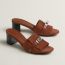 Gigi 50 sandal, rouge sépia