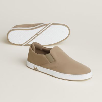 Lucky slip-on sneaker - Grey | Hermès USA