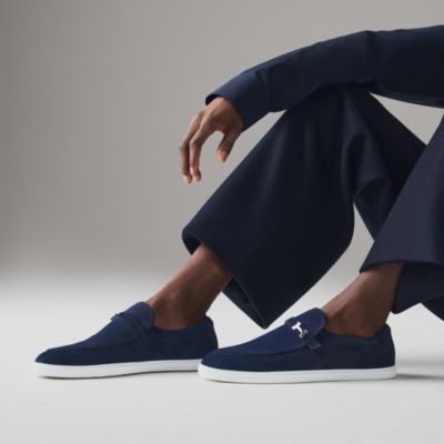 ブルー - メンズモカシンとダービー | Hermès - エルメス-公式サイト