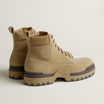 エルメスHERMESスエードフロントジップ アンクルブーツ エルメスHERMES