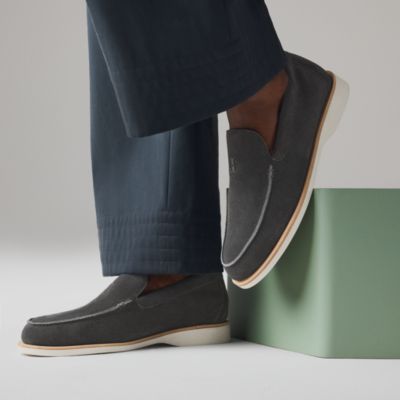 Grey - Moccasins and Derbies for Men | Hermès USA
