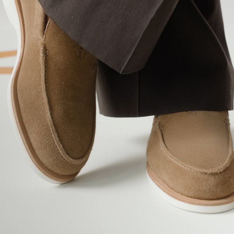 モカシン 《ロー》 - ベージュ | Hermès - エルメス-公式サイト