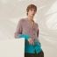"Mouline ombre" buttoned cardigan, rose grisé, no stock