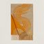 Echarpe Casaque Vague, beige chiné/jaune gold