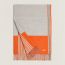 Etole Lisières, gris chiné/orange