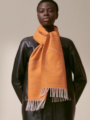 Eperon d'Or au Fil scarf, View: Worn, worn, view 2 of 3