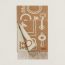 Casaque Porte-Clefs scarf, camel/blanc, no stock