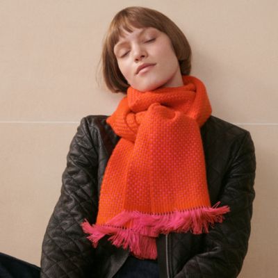 レッド - レディス, スカーフ、ショール＆マフラー, カシミアストール  