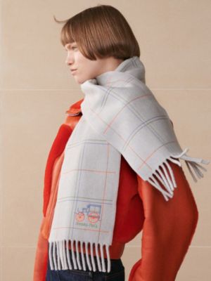Brodee A Toute Berline&nbsp;! scarf, View: Worn, worn, view 2 of 3