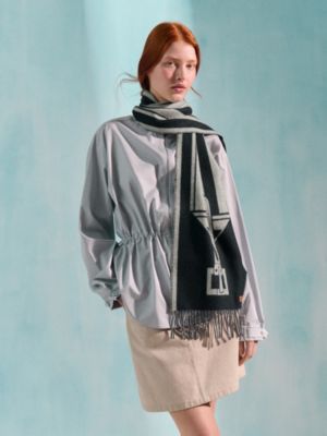 Casaque Les Sangles scarf, View: Worn, worn, view 2 of 3