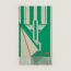 Casaque Les Sangles scarf, vert/avoine