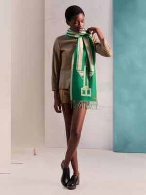 Casaque Les Sangles scarf, View: Worn, worn, view 2 of 3
