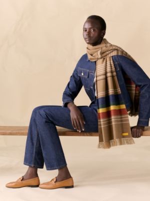 ストール 《オー・プラトー》, イメージ: 着用例, worn, ビュー2の3
