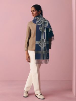 Petite Casaque Noeuds Marins圍巾, 檢視: 佩戴, worn, 檢視共2張圖片的第3張