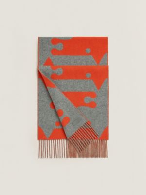 orange/gris chiné