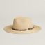 Faubourg Corne hat, naturel/ébène