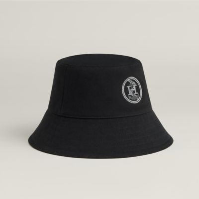 秋冬物】エルメス☆HERES☆カシミヤ中折れハット60cmブラック参考9万円 