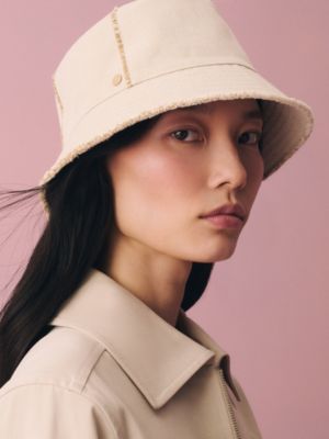 Calvi Effrangee bucket hat, View: Worn, worn, view 4 of 4